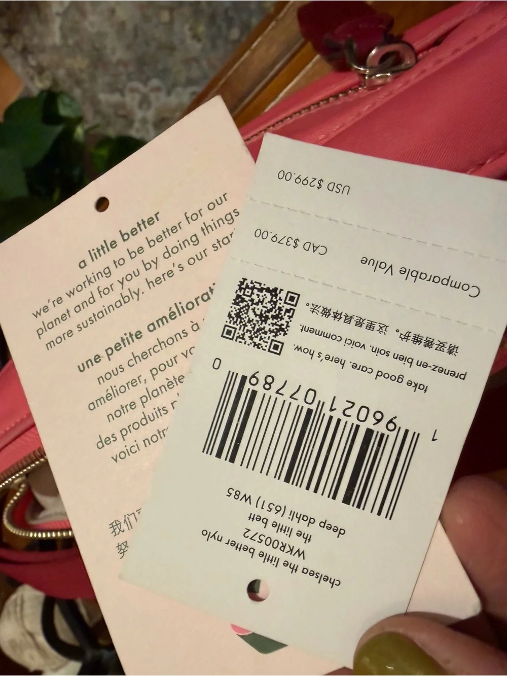 NWT Kate Spade Chelsea Little Better Crossbody Bag + Pouch Pink